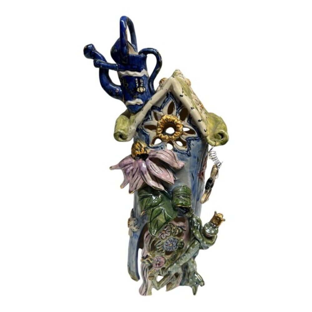 Heather Goldminc Blue Sky Clayworks Frog Prince Fairy Tale Candle House 2000
